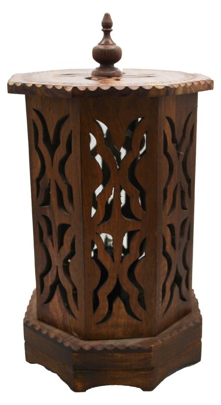 Wooden Lamp 7 Inches Gol Pahlu