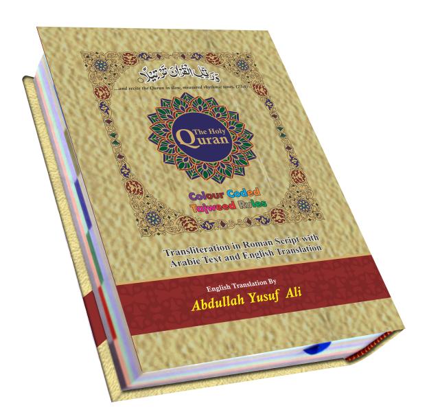 857-4M Holy Quran Color Coded English Translated(Abdullah Yousaf Ali)